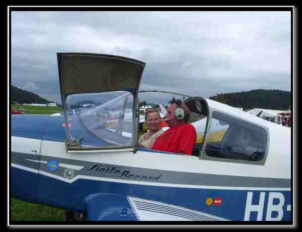 Just landed Pilot: Jacques Jucker ….  